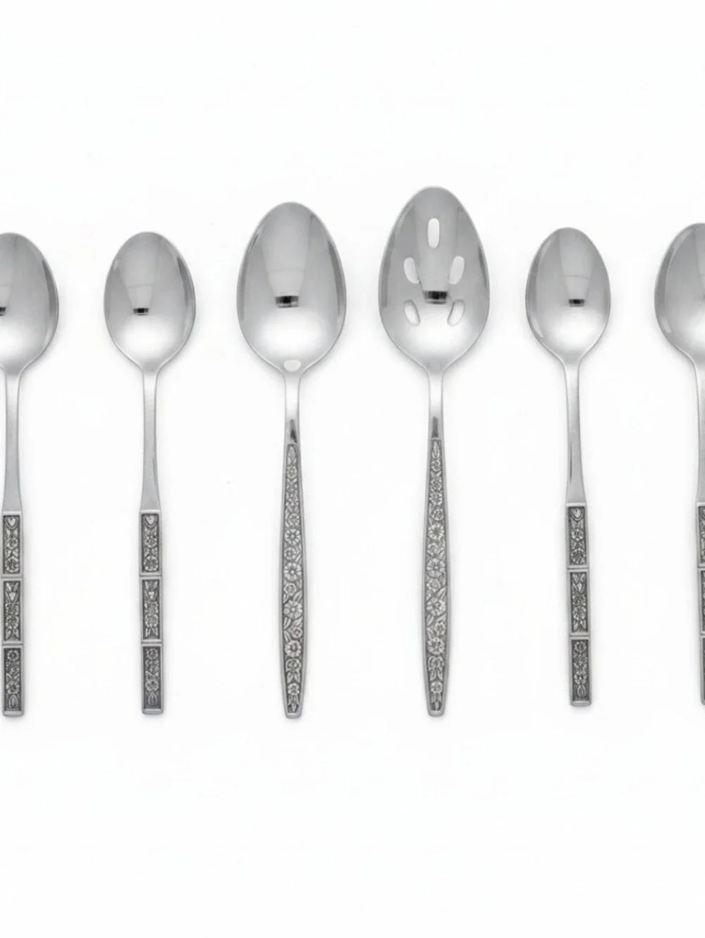 (Lot Of 20) Assorted Oneida Northland Spring Fever Stainless Steel Flatware Set.